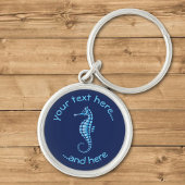 Seahorse Blue Sleutelhanger