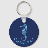 Seahorse Blue Sleutelhanger (Voorkant)