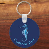Seahorse Blue Sleutelhanger (Voorkant)