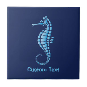 Seahorse Blue Tegeltje
