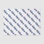 Seahorse Blue Tissuepapier (Voorkant)