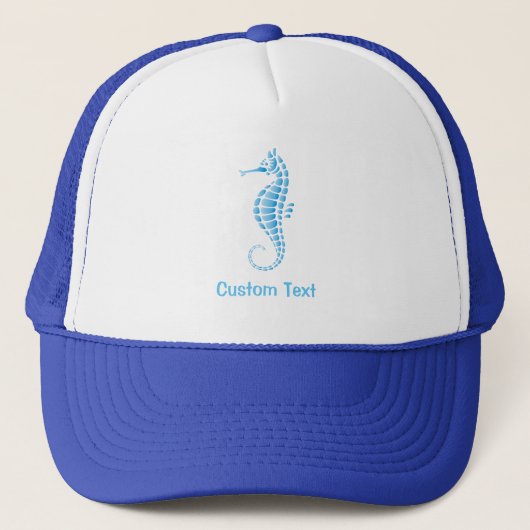 Seahorse Blue Trucker Pet (Voorkant)