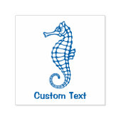 Seahorse Blue Zelfinktende Stempel (Design)