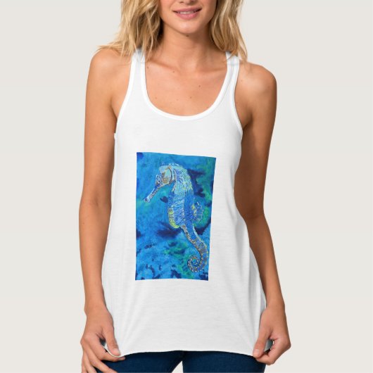 Seahorse Blues Women's Tanktop (Voorkant)