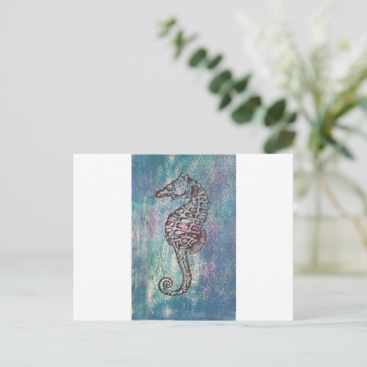 Seahorse Briefkaart (Staand voorkant)
