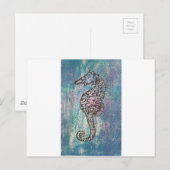 Seahorse Briefkaart (Voorkant / Achterkant)