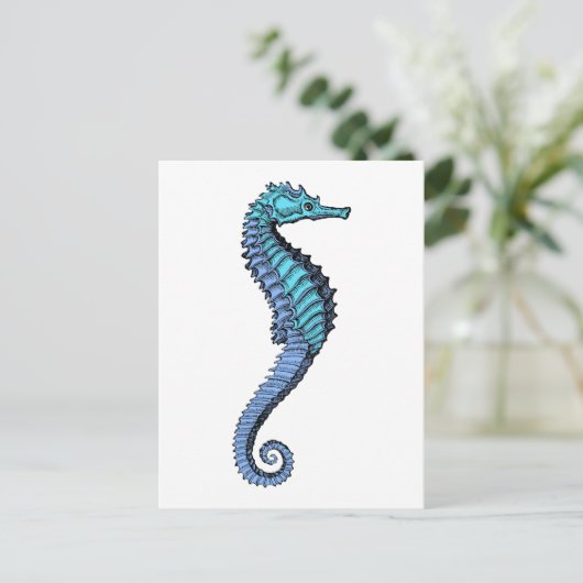 Seahorse Briefkaart (Staand voorkant)