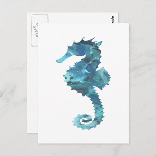 Seahorse Briefkaart (Voorkant / Achterkant)