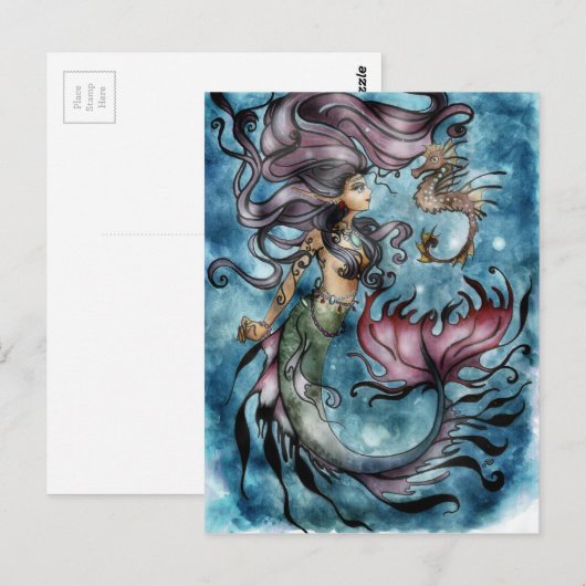 Seahorse Briefkaart (Voorkant / Achterkant)