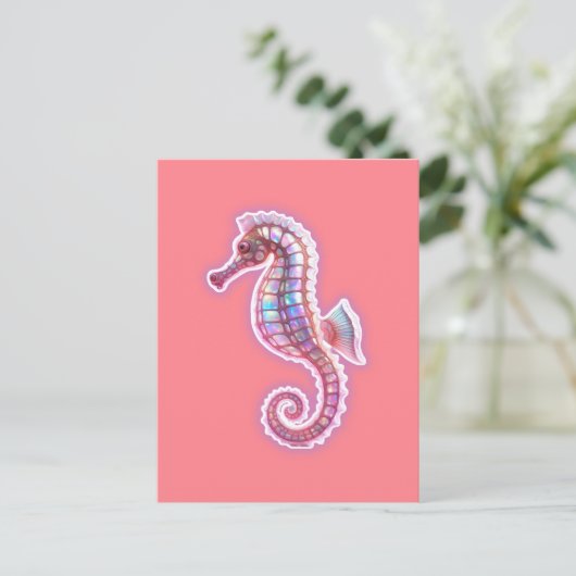 Seahorse Briefkaart (Staand voorkant)