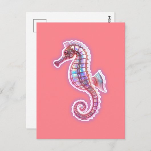 Seahorse Briefkaart (Voorkant / Achterkant)