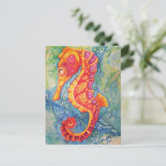 Seahorse Briefkaart (Staand voorkant)