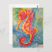 Seahorse Briefkaart (Voorkant / Achterkant)