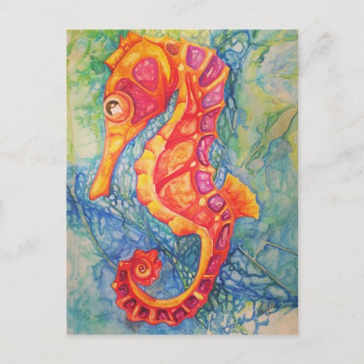 Seahorse Briefkaart (Voorkant)