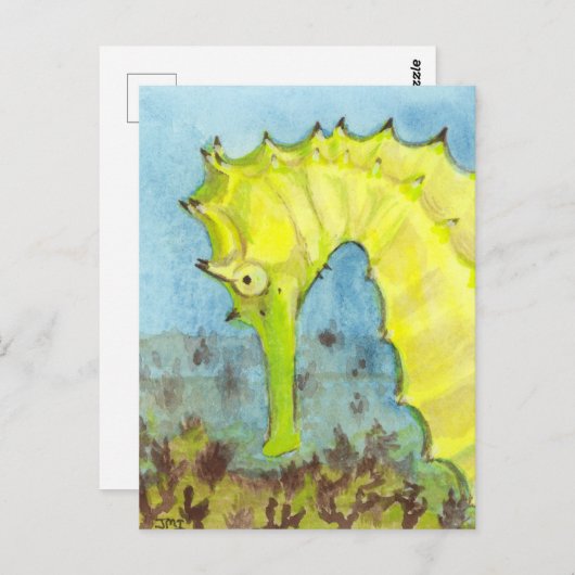 Seahorse Briefkaart (Voorkant / Achterkant)