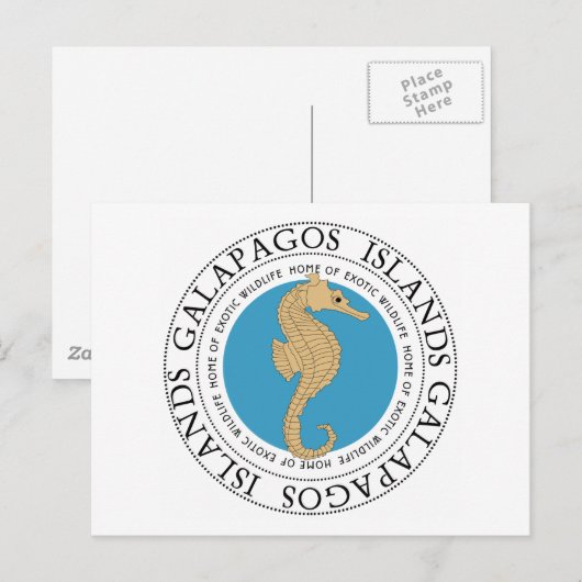 Seahorse Briefkaart (Voorkant / Achterkant)