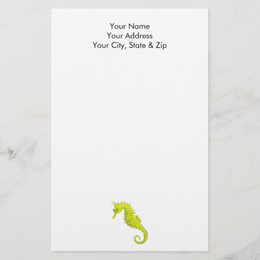 Seahorse Briefpapier (Voorkant)