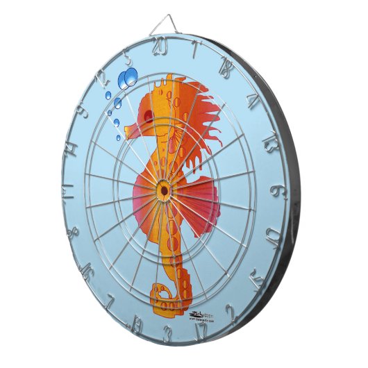 Seahorse Bubble Baby Dartbord (Voorkant Rechts)
