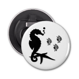 Seahorse Button Flesopener