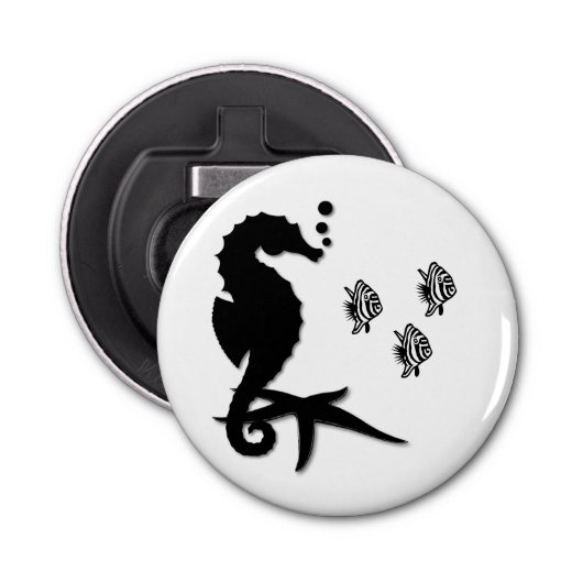 Seahorse Button Flesopener (Voorkant)