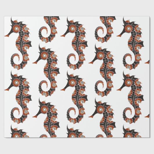 Seahorse Cadeaupapier (Vlak)