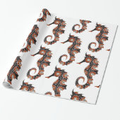 Seahorse Cadeaupapier (Uitgerold)