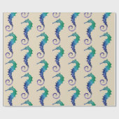 Seahorse Cadeaupapier (Vlak)