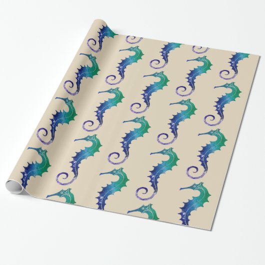 Seahorse Cadeaupapier (Uitgerold)