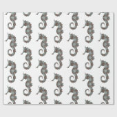 Seahorse Cadeaupapier (Vlak)