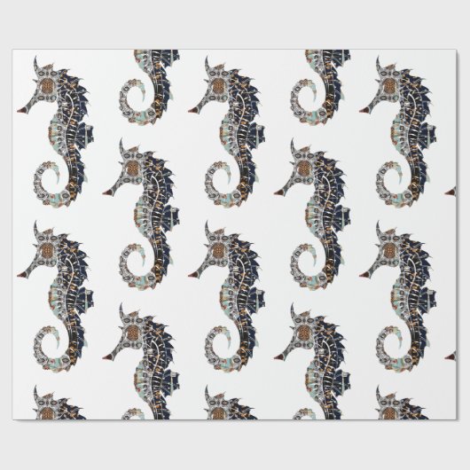 Seahorse Cadeaupapier (Vlak)