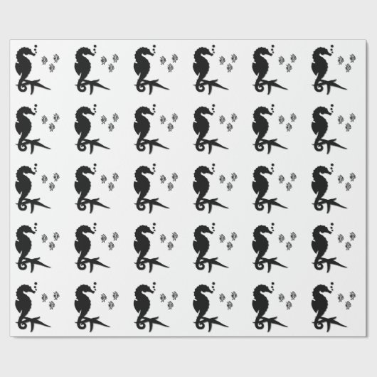 Seahorse Cadeaupapier (Vlak)