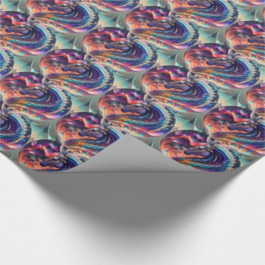 Seahorse Cadeaupapier Verjaardag, Meisjes Feest (Hoek)