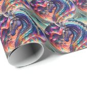 Seahorse Cadeaupapier Verjaardag, Meisjes Feest (Rol Hoek)