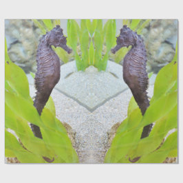 Seahorse cadeauverpakking cadeaupapier