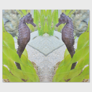 Seahorse cadeauverpakking cadeaupapier