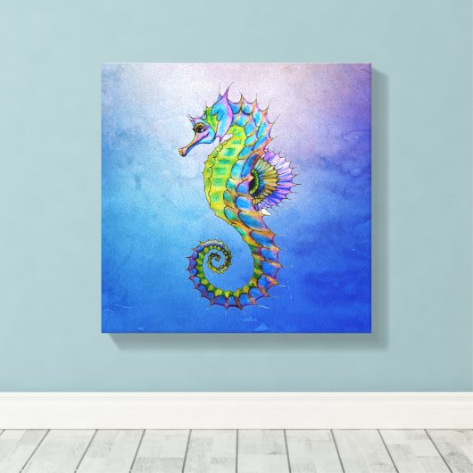 Seahorse Canvas Afdruk (Insitu (Houten vloer))
