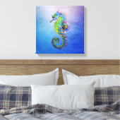 Seahorse Canvas Afdruk (Insitu (Slaapkamer))