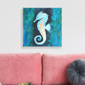 Seahorse canvas art (Insitu (Woonkamer))