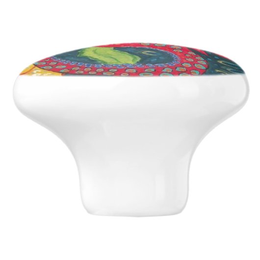 Seahorse Ceramic Pull Keramische Knop (Zijkant)