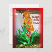 Seahorse Chinees Nieuwjaar Briefkaart (Voorkant / Achterkant)