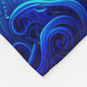 "Seahorse Christmas Fantasy" Fleece Deken (Hoek)