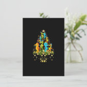 Seahorse Christmas Tree Lights Holiday Seahorse Lo Kaart (Staand voorkant)