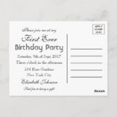 Seahorse Clay Slab Eerste Verjaardag Briefkaart (Achterkant)