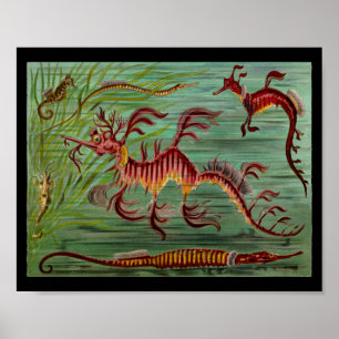 Seahorse  Color Art Print