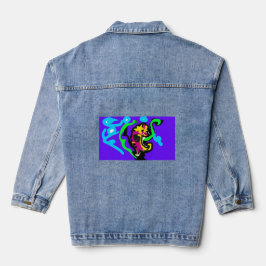 Seahorse color denim jacket