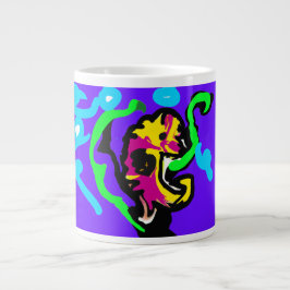 Seahorse color grote koffiekop