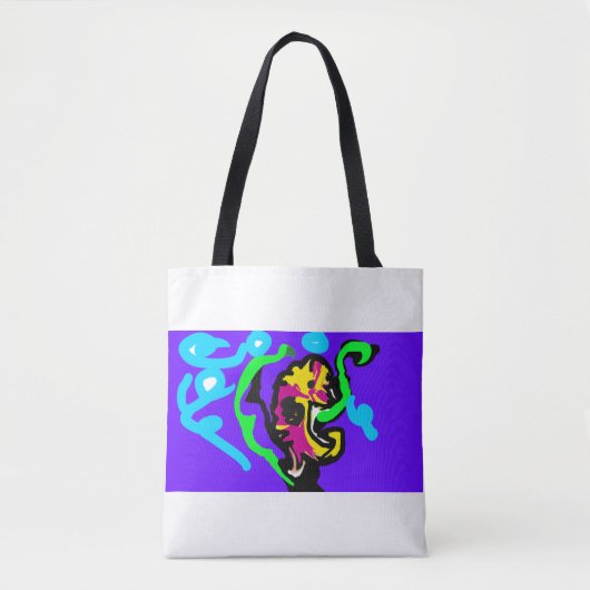 Seahorse color tote bag (Voorkant)
