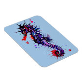Seahorse Colorful Waterverf Magneet (Rechterzijde)
