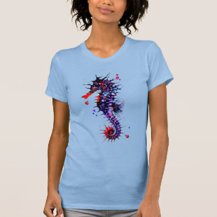 Seahorse Colorful Waterverf T-shirt
