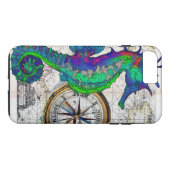 Seahorse Compass Collage Case-Mate iPhone Case (Achterkant (Horizontaal))
